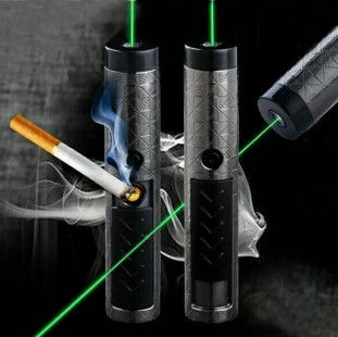 قلم ليزر اخضر مدى بعيد مزود بولاعة شحن USB (code1023)