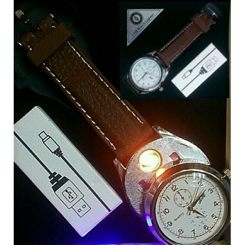 ساعة مزودة بولاعة شحن USB (code1109)