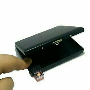 حافظة سجائر فرعونى مزودة بولاعة شحن يو اس بى (code1024)