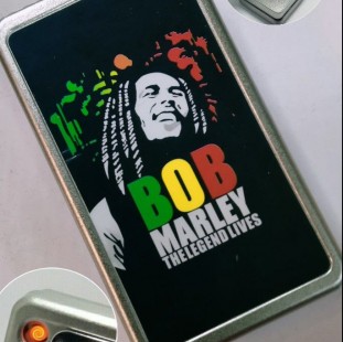 حافظة سجائر  BOB MARLY مزودة بولاعة شحن (code1114)