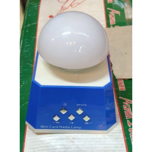 أباجورة بأضاءة ليد + راديو (code1287)