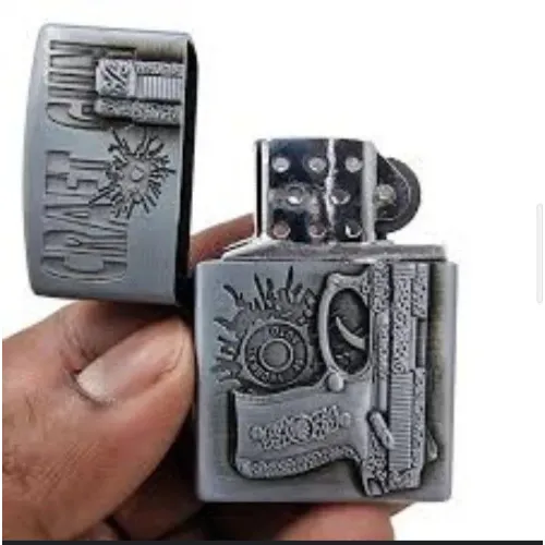 ولاعة غاز اتوماتيك فضى GUN (code3003)