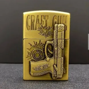 ولاعة غاز زيبو هاى كوبى ذهبى GUN (code3004)