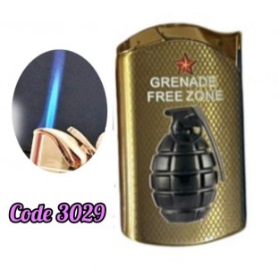 ولاعة غاز سخان ذهبى GRENADE FREE ZONE (code3029)