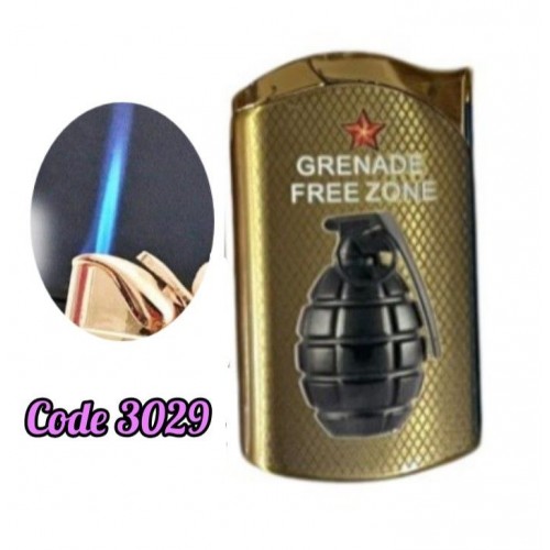 ولاعة غاز سخان ذهبى GRENADE FREE ZONE (code3029)