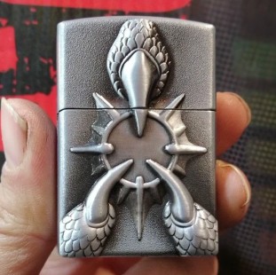 ولاعة غاز شعلة اتوماتيك الاخطبوط الفضى (code3032)