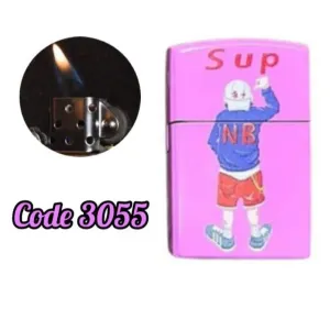 ولاعة من المعدن تعمل بالغاز من sup (code3055)