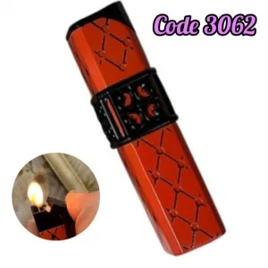 ولاعة غاز شعلة احمر الشكل بحزام اسود (code3062)