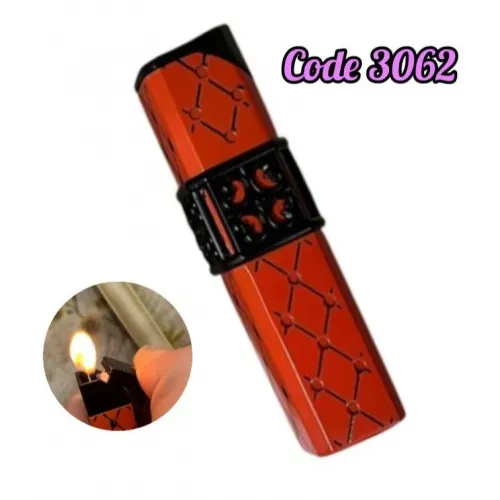 ولاعة غاز شعلة احمر الشكل بحزام اسود (code3062)