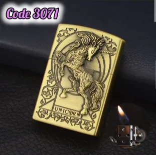 ولاعة وحيد القرن الذهبى unicorn (code3071)