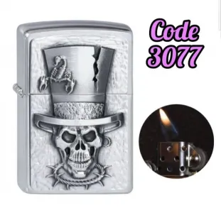 ولاعة المهرج الفضى شعلة اتوماتيك (code3077)