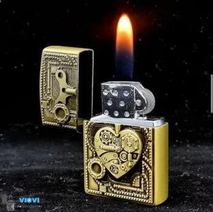 ولاعة قلب ذهبى شعلة اتوماتيك (code3086)