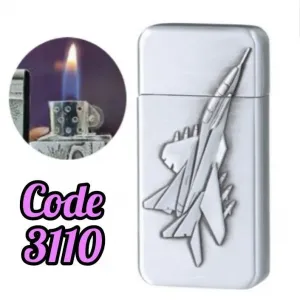 ولاعة غاز شعلة اتوماتيك صاروخ فضى (code3110)