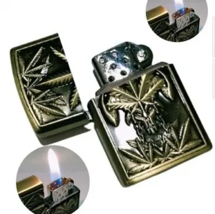 ولاعة غاز شعلة اتوماتيك العنكبوت الذهبى (code3114)