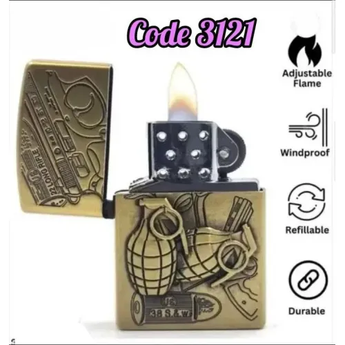 ولاعة غاز ذهبى BOMB 38SW (code3121)