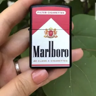 ولاعة غاز مارلبورو احمر شعلة اتوماتيك (code3124)