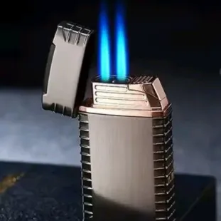 ولاعة غاز شعلتين معدن (code3175)