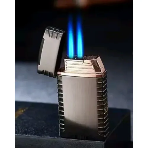 ولاعة غاز شعلتين معدن (code3175)