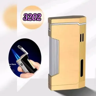 ولاعة معدن سخان بها مؤشر لكمية الغاز (code3202)