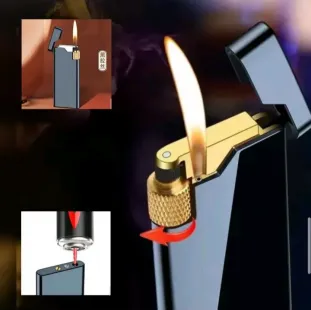 ولاعة غاز شعلة ترس جانبى (code3204)