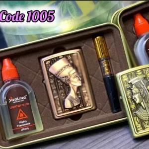 طقم ولاعة زيبو ( ولاعة + مبسم + بنزين ) (code1005)