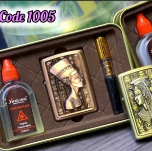 طقم ولاعة زيبو ( ولاعة + مبسم + بنزين ) (code1005)