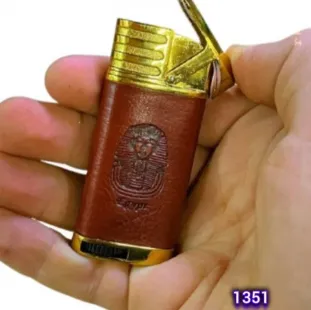 ولاعة سخان فرعونى وش جلد (code1351)