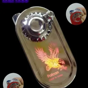 ولاعة ترس قلاب غاز مزودة بلوجو مضئ  (code1355)