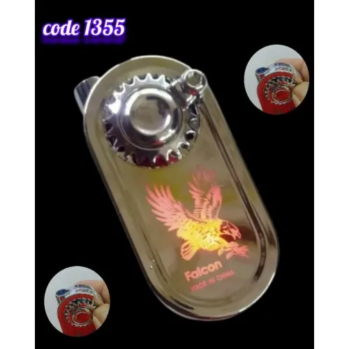 ولاعة ترس قلاب غاز مزودة بلوجو مضئ  (code1355)