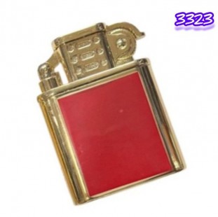 ولاعة معدن غاز ترس احمر اللون (code3323)