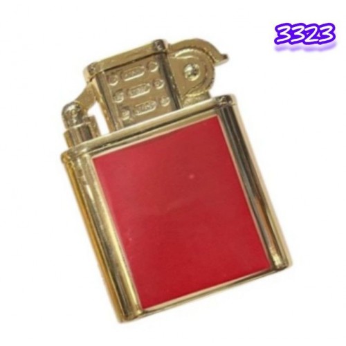 ولاعة معدن غاز ترس احمر اللون (code3323)