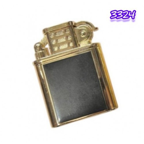 ولاعة معدن غاز ترس اسود اللون (code3324)